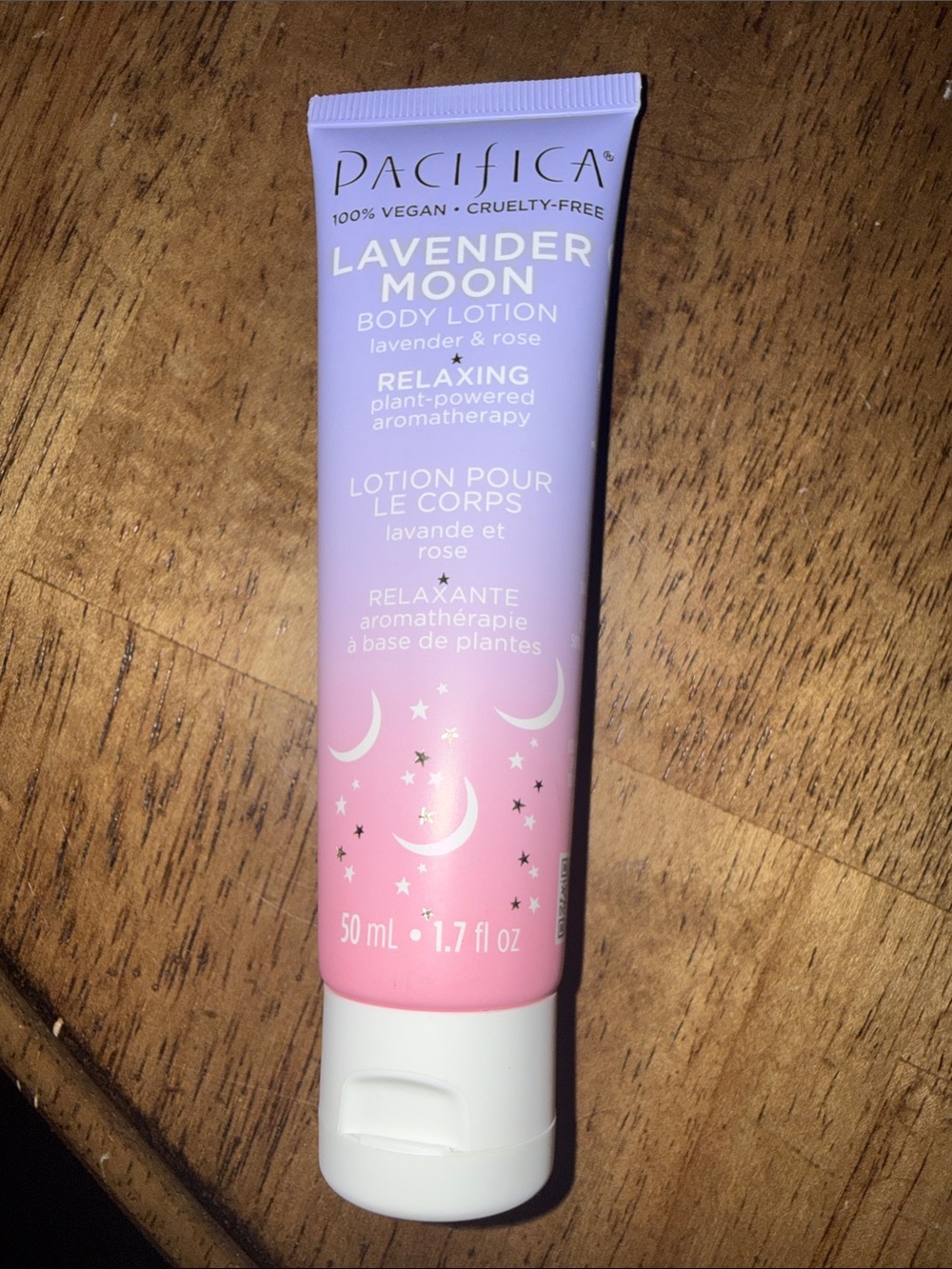 Pacifica Lavender Moon Body Lotion in Lavender and Pink Gradient